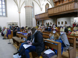 Diözesale Aussendung der Sternsinger des Bistums Fulda in St. Crescentius (Foto: Karl-Franz Thiede)